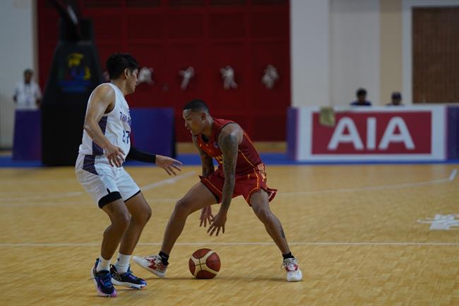 Bóng rổ nam Việt Nam thua Thái Lan 41 điểm trận mở màn SEA Games 4