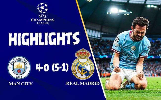Video Man City vs Real Madrid: Chiến thắng thuyết phục của Pep