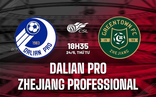 Nhận định Dalian Pro vs Zhejiang Professional 18h35 ngày 24/5 (VĐQG Trung Quốc 2023)