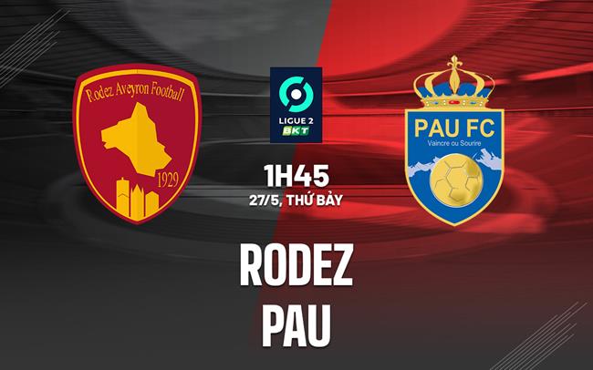 Nhận định - dự đoán Rodez vs Pau 1h45 ngày 27/5 (Hạng 2 Pháp 2022/23)