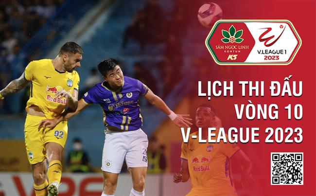 Lich thi dau vong 10 V-League 2023