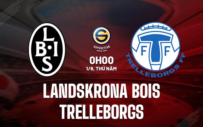Nhận định Landskrona BoIS vs Trelleborgs 0h00 ngày 1/6 (Hạng 2 Thụy Điển 2023)