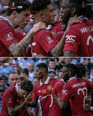 CĐV Man City ném bật lửa vào người Victor Lindelof 1