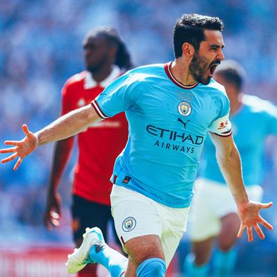 Gundogan đi vào lịch sử sau bàn thắng vào lưới MU 1 Gundogan đi vào lịch sử sau bàn thắng vào lưới MU 1