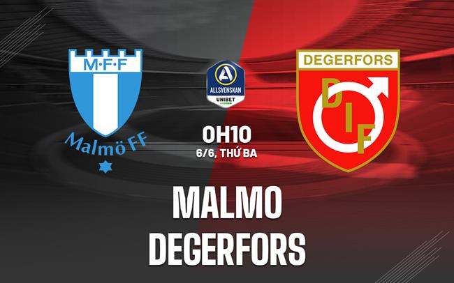 Nhận định bóng đá Malmo vs Degerfors 0h10 ngày 6/6 (VĐQG Thụy Điển 2023)