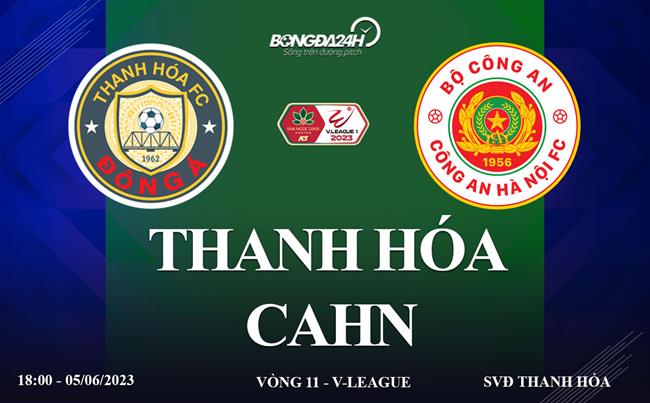 Trực tiếp Thanh Hóa vs CAHN link xem kqbd V-League 5/6/2023