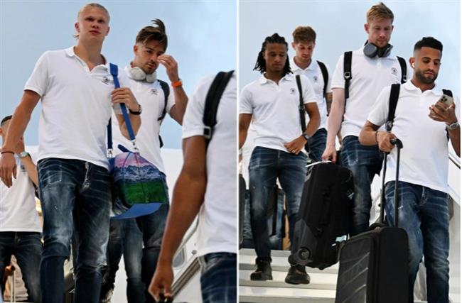 Những hình ảnh đầu tiên của Man City tại Istanbul