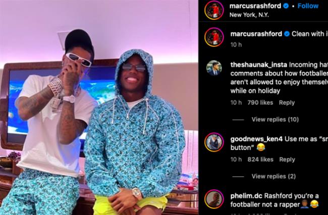 Rashford va Malacia hoi ngo tren dat My