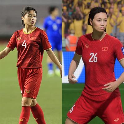 Diện mạo các cầu thủ đội tuyển nữ Việt Nam trong game FIFA 23