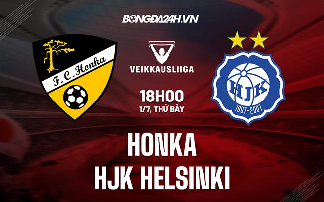 Nhận định bóng đá Honka vs HJK Helsinki 18h00 ngày 1/7 (VĐQG Phần Lan 2023)