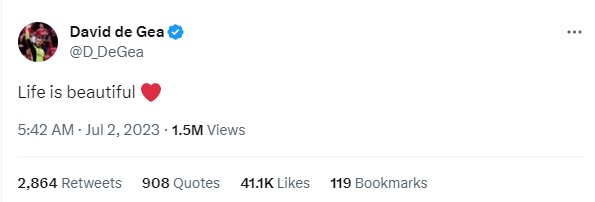 Động thái của David de Gea khi không được MU gia hạn 1 Động thái của David de Gea khi không được MU gia hạn 1