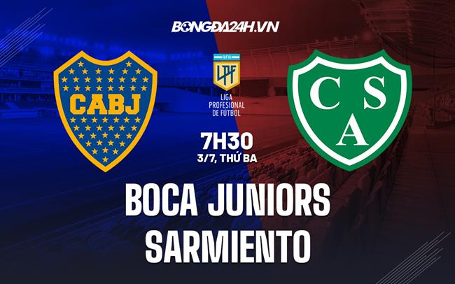 Nhận định Boca Juniors vs Sarmiento 7h30 ngày 3/7 (VĐQG Argentina 2023)
