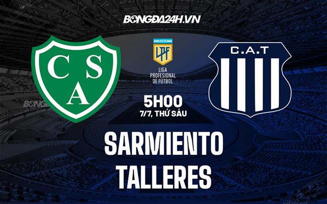 Nhận định bóng đá Sarmiento vs Talleres 5h00 ngày 7/7 (VĐQG Argentina 2023)