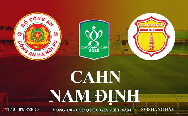 Link xem trực tiếp CAHN vs Nam Định 19h15 hôm nay 7/7 vòng 1/8 cúp quốc gia Việt Nam 2023 Link xem truc tiep CAHN vs Nam dinh 19h15 hom nay 7/7 vong 1/8 cup quoc gia Viet Nam 2023
