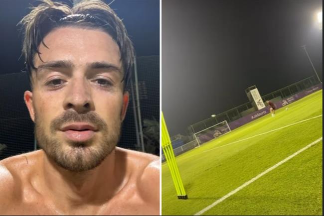 Jack Grealish tập luyện ở Dubai Jack Grealish tap luyen o Dubai