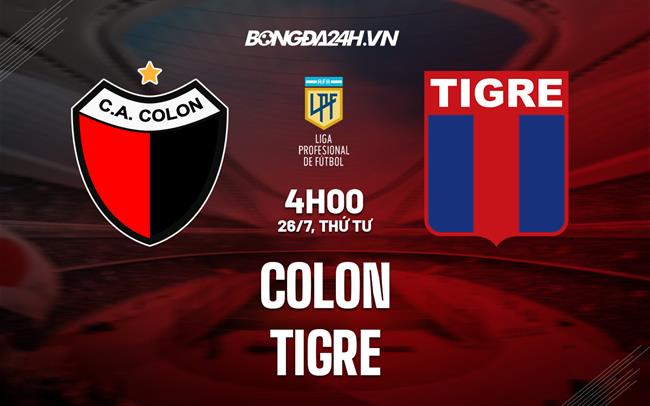Nhận định - dự đoán Colon vs Tigre 4h00 ngày 26/7 (VĐQG Argentina 2023)