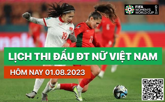 Lich thi dau dT nu Viet Nam hom nay 1/8/2023