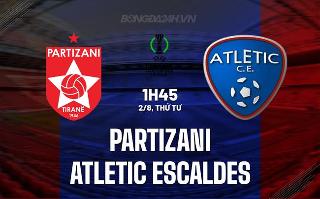 Nhận định Partizani vs Atletic Escaldes 1h45 ngày 2/8 (Conference League 2023/24)