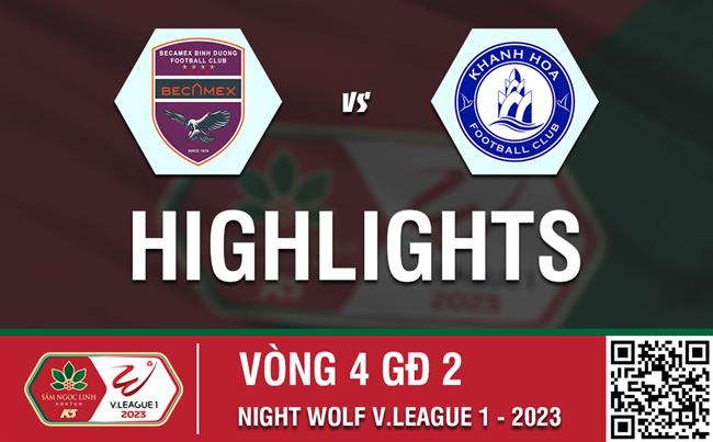 Video Binh Duong vs Khanh Hoa (Vong 4 nhom B V-League 2023)