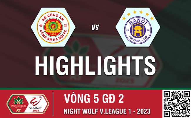 Video CAHN vs Ha Noi (Vong 5 nhom A V-League 2023)