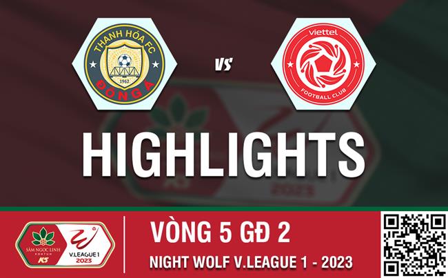 Video Thanh Hóa 0-1 Viettel (Vòng 5 nhóm A V-League 2023): Bàn thắng phút bù giờ