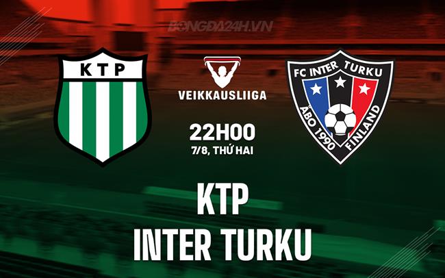Nhận định - dự đoán KTP vs Inter Turku 22h00 ngày 7/8 (VĐQG Phần Lan 2023)