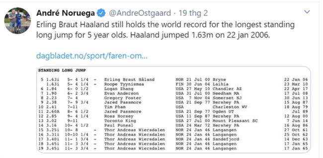 Sự thật thú vị về Erling Haaland 2