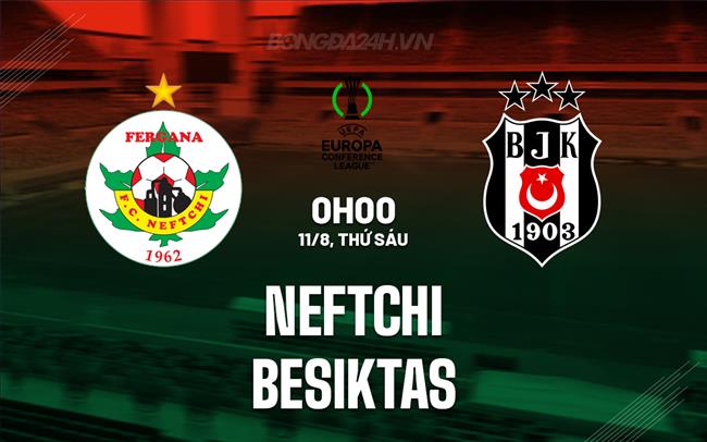 Nhận định Neftchi vs Besiktas 0h00 ngày 11/8 (Conference League 2023/24)