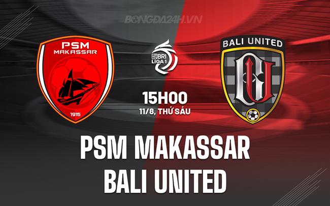 Nhận định Bóng đá Bali United Vs PSM Makassar VĐ Indonesia