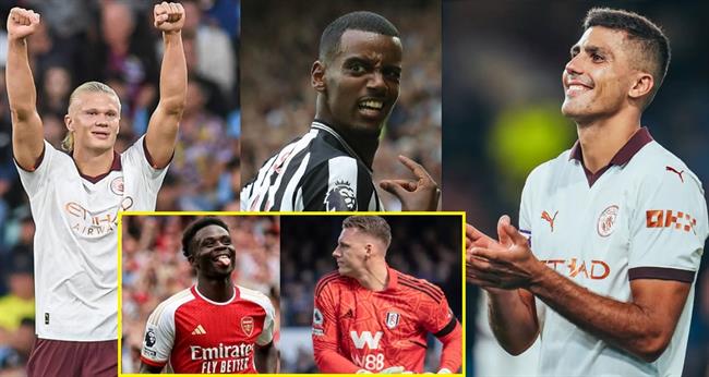 5-cau-thu-hay-nhat-Premier-League-vong-1-Haaland-Isak-Leno-Saka-Rodri