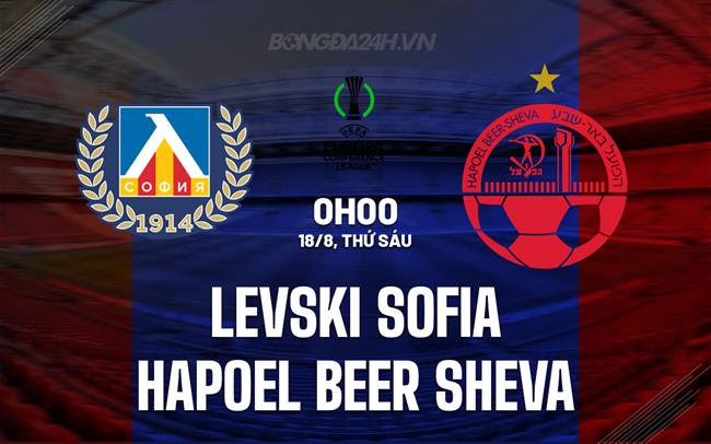 Nhận định Levski Sofia vs Hapoel Beer Sheva 0h00 ngày 18/8 (Conference League 2023/24)
