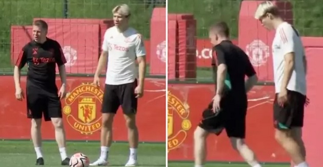 Rasmus Hojlund cap nhat tinh hinh hoi phuc chan thuong