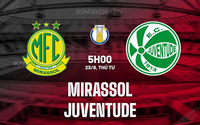 Nhận định Mirassol vs Juventude 5h00 ngày 23/8 (Hạng 2 Brazil 2023)