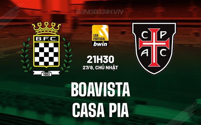 Nhận định Boavista vs Casa Pia 21h30 ngày 27/8 (VĐQG Bồ Đào Nha 2023/24)