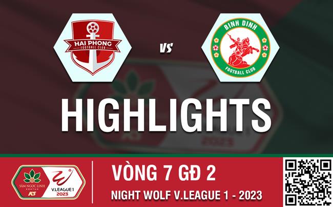 Video tổng hợp: Hải Phòng - Bình Định (Vòng 7 nhóm A V-League 2023)