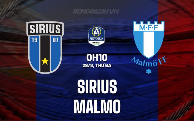 Nhận định - dự đoán Sirius vs Malmo 0h10 ngày 29/8 (VĐQG Thụy Điển 2023)