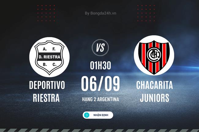 Nhận định Deportivo Riestra vs Chacarita Juniors 1h30 ngày 6/9 (Hạng 2 Argentina 2023)