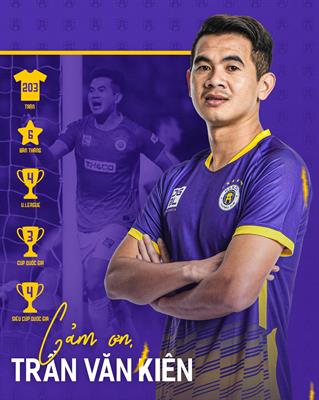 CLB Hà Nội chính thức chia tay hậu vệ Trần Văn Kiên 1