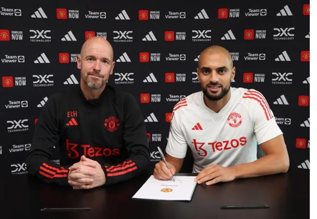 Erik ten Hag bao tin buon ve Sofyan Amrabat