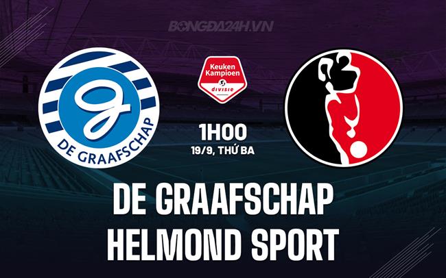 Nhận định De Graafschap vs Helmond 1h00 ngày 19/9 (Hạng 2 Hà Lan 2023/24)