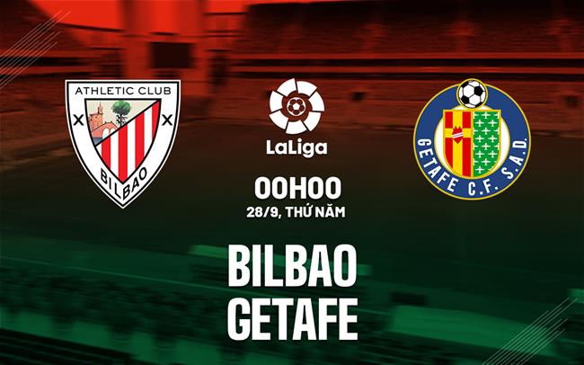 Nhận định bóng đá Bilbao vs Getafe 0h00 ngày 28/9 (La Liga 2023/24)