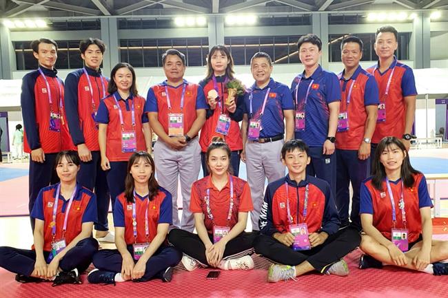 Bạc Thị Khiêm giành HCĐ Taekwondo hạng cân 67kg nữ Bac Thi Khiem gianh HCd Taekwondo hang can 67kg nu