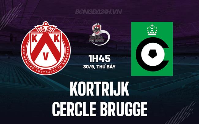 Nhận định Kortrijk vs Cercle Brugge 1h45 ngày 30/9 (VĐQG Bỉ 2023/24)