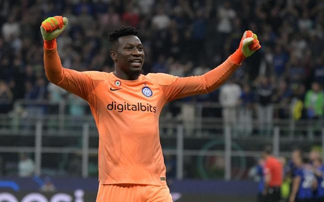 Andre Onana trong mau ao Inter Milan