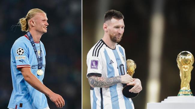 Haaland va Messi la ung vien nang ky cho danh hieu QBV 2023