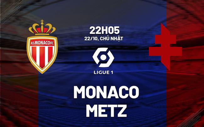 Nhận định bóng đá Monaco vs Metz 22h05 ngày 22/10 (Ligue 1 2023/24)