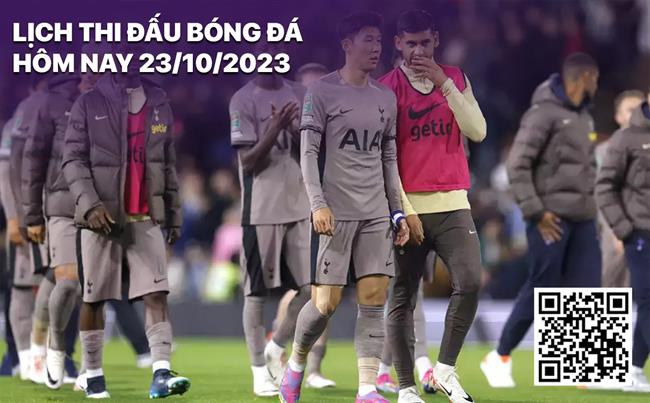 Lich thi dau bong da hom nay 23/10/2023