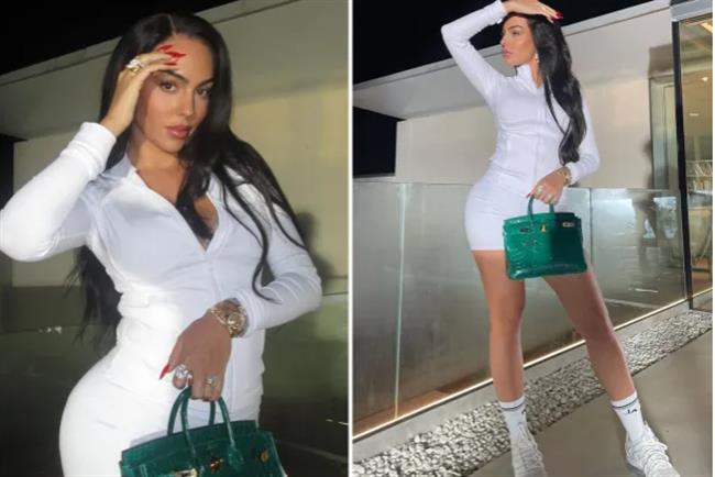 Georgina Rodriguez khoe đường cong trong bộ trang phục trắng bó sát 