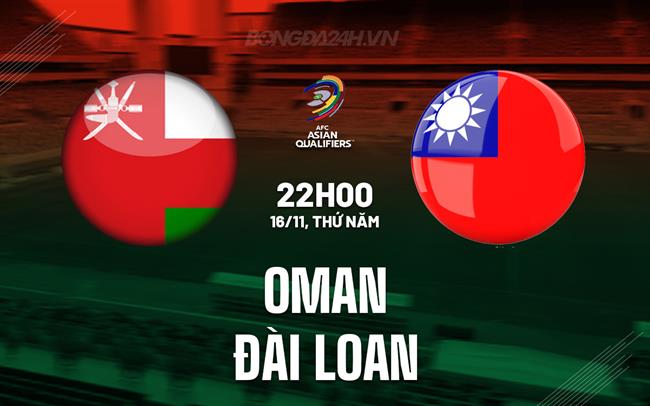 Nhận định Oman vs Đài Loan 22h00 ngày 16/11 (Vòng loại World Cup 2026)