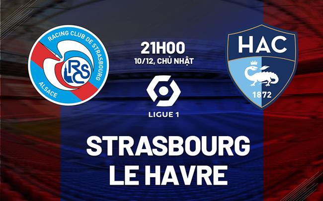 Nhận định bóng đá Strasbourg vs Le Havre 21h00 ngày 10/12 (Ligue 1 2023/24)